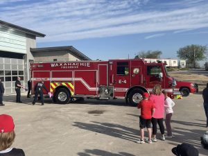 Waxahachie Fire-Rescue hosted a pushback ceremony Saturday to bring Fire Engine 4 into service. (Courtesy of the city of Waxahachie)