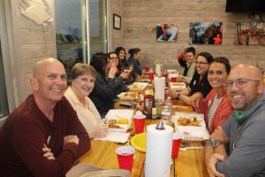 Pictured are volunteers from a recent collaborators dinner. (Courtesy of Patty Hullett)