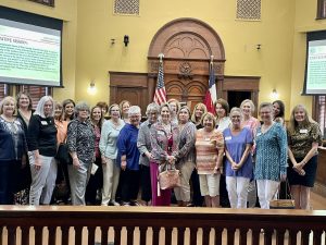 The Rebecca Boyce Chapter of the National Daughters of the American Revolution received a proclamation from County Judge Todd Little.